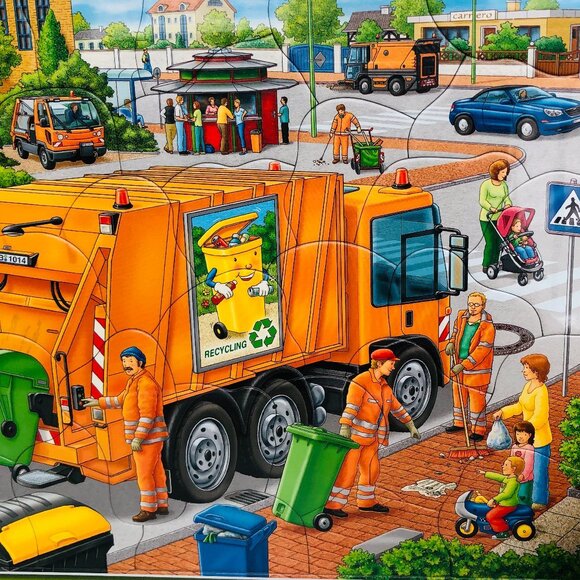 Ravensburger Frame Puzzles - Waste Collection (35 Pieces) New Sealed Age 4+ - Picture 15 of 16